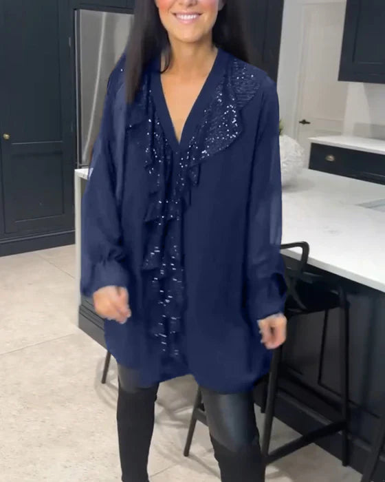 Belén™ | Blusa con volantes y estilo elegante