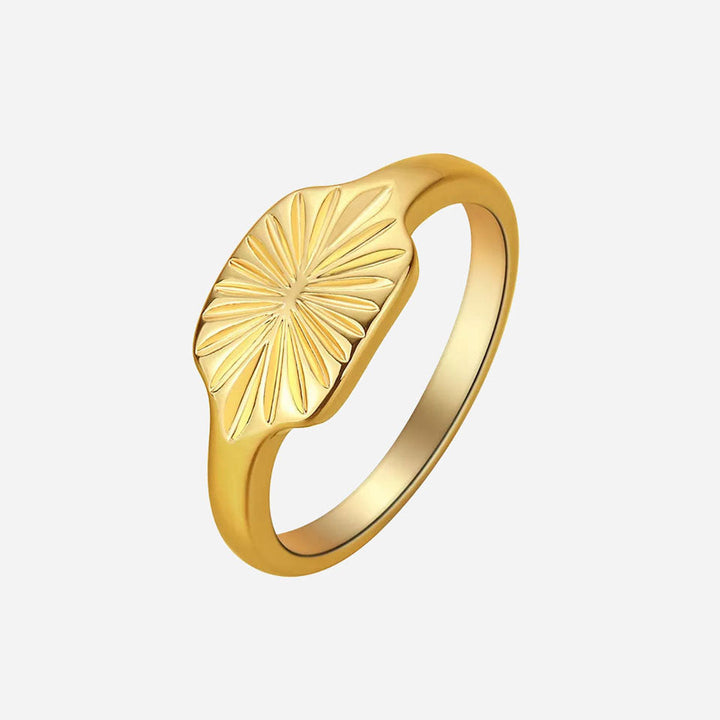 Aurizette | Anillo Sunray de Oro de 18 Quilates