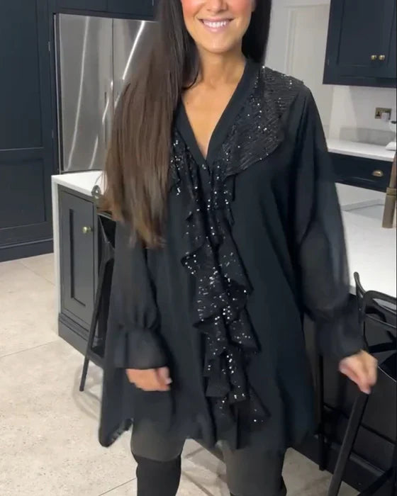 Belén™ | Blusa con volantes y estilo elegante