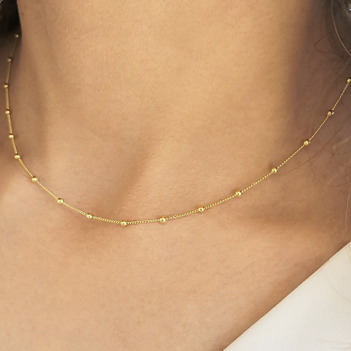 Jaurelynn | Collar de Oro de 18 Quilates