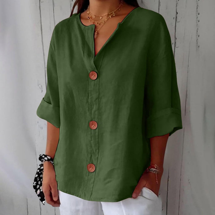 Noria™ | Blusa de lino relajada para una elegancia atemporal