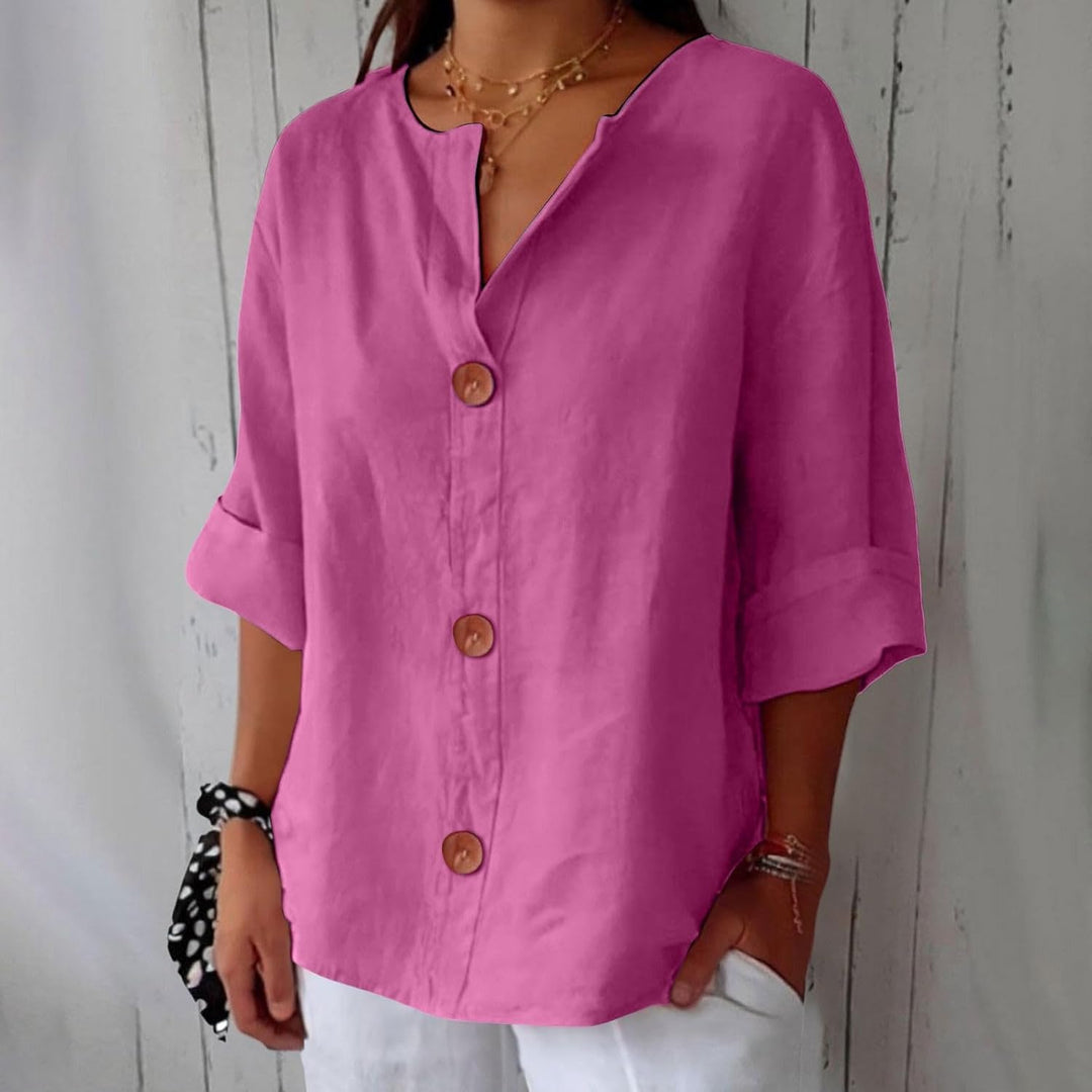 Noria™ | Blusa de lino relajada para una elegancia atemporal