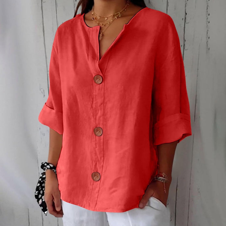 Noria™ | Blusa de lino relajada para una elegancia atemporal