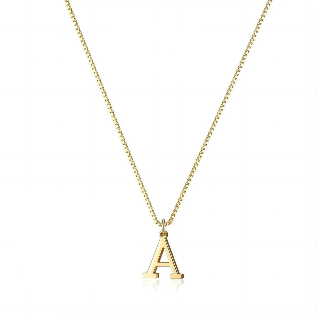Enzhalynne | Collar de Oro de 18K con Iniciales