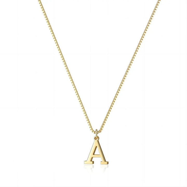 Enzhalynne | Collar de Oro de 18K con Iniciales