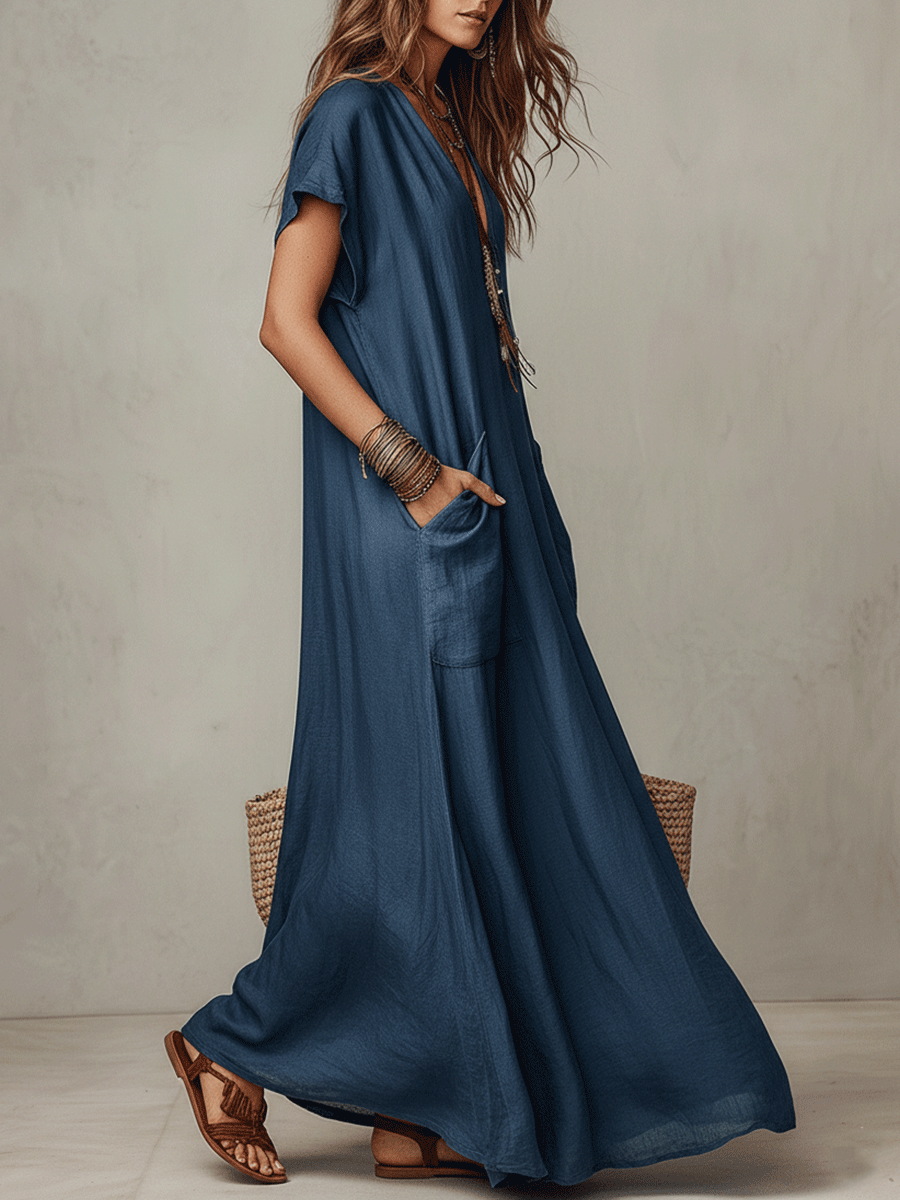 Aurora™ | Vestido maxi bohemio de caída fluida sin esfuerzo