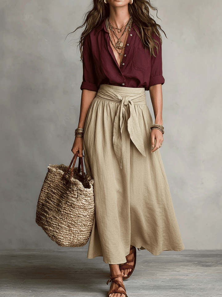 Lucia | Conjunto de Falda Boho de Elegancia Sin Esfuerzo