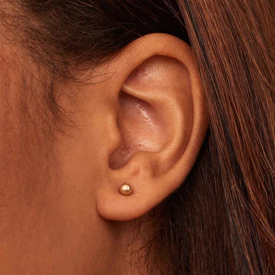Soravelle | Pendientes Redondos de Oro de 18 Quilates