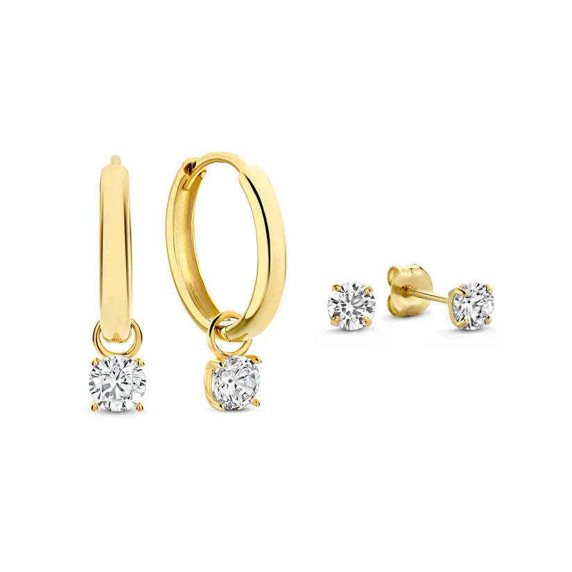 Krizalyssa | Pendientes de Diamantes en Oro de 18k
