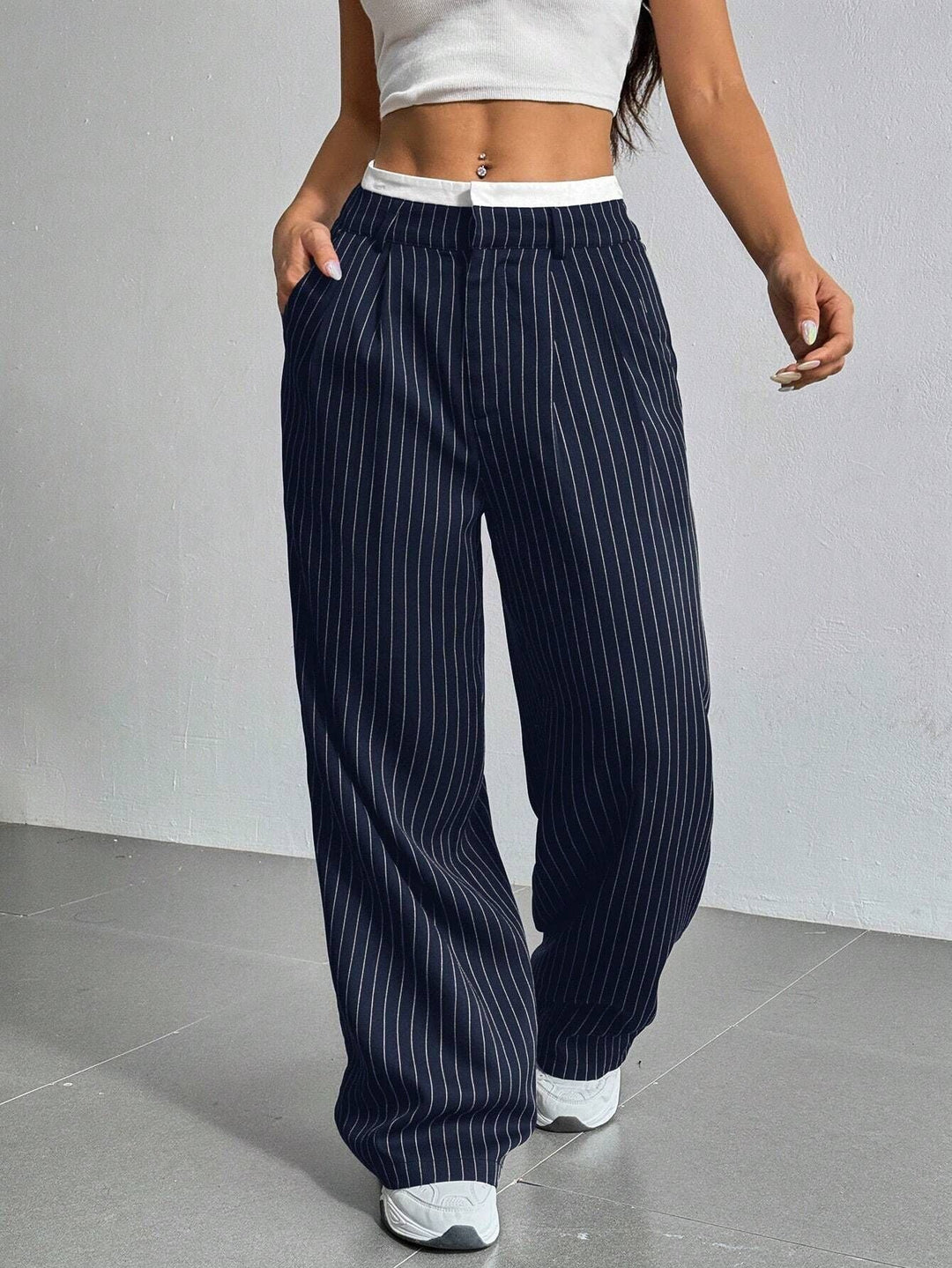 Talia™ | Pantalones de Cintura Alta y Pierna Ancha