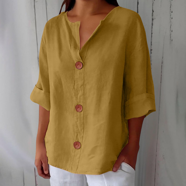 Noria™ | Blusa de lino relajada para una elegancia atemporal