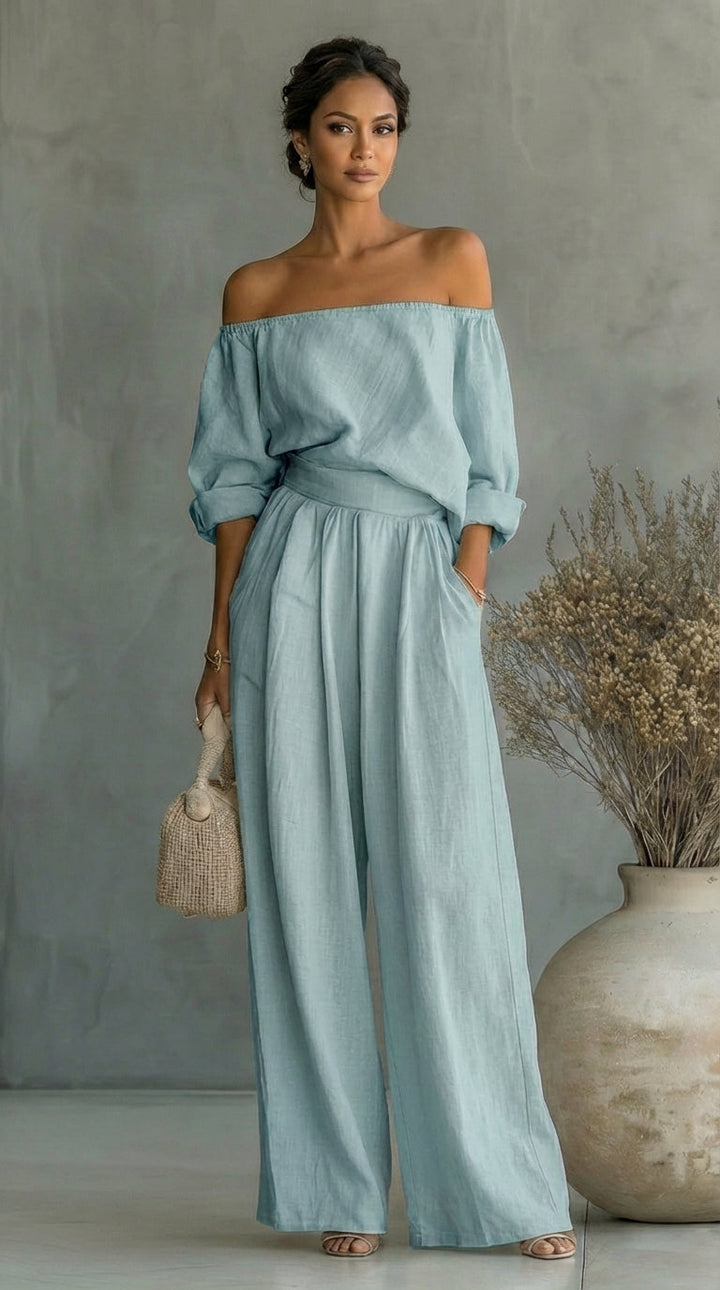 Arabella | Conjunto exclusivo efecto lino para un verano con estilo