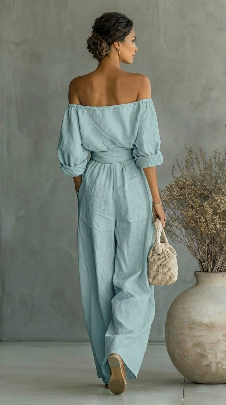 Arabella | Conjunto exclusivo efecto lino para un verano con estilo