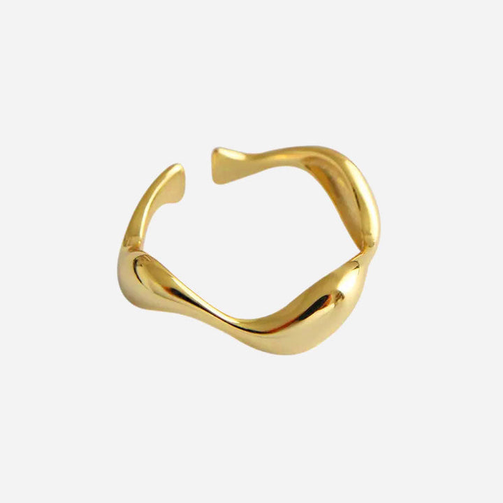 Carisseya | Anillo de Onda en Oro de 18K