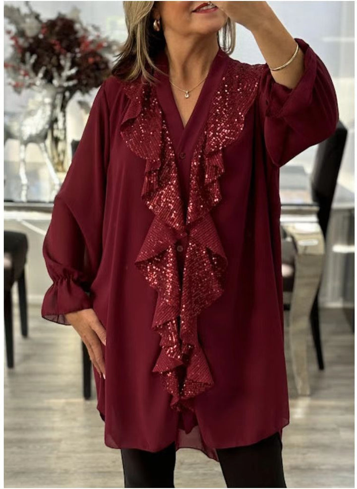 Belén™ | Blusa con volantes y estilo elegante