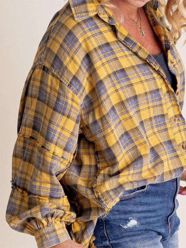 Eva™ | Sobrecamisa de cuadros estilo relajado