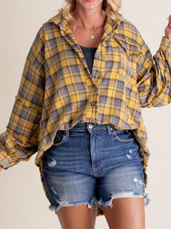 Eva™ | Sobrecamisa de cuadros estilo relajado
